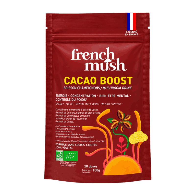 Cacao Boost - boisson au Champignons - 20 doses