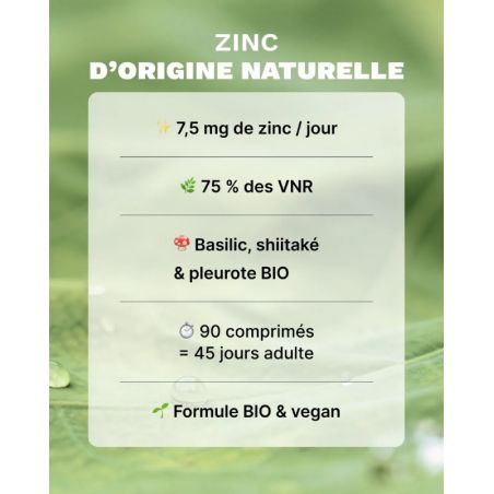 Zinc BIO - 90 comprimés - Cure 45 jours
