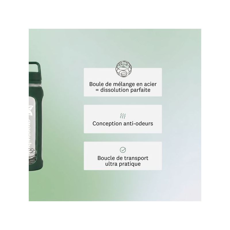 Shaker à protéines en verre - GreenShaker 2.0