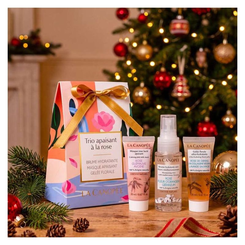 Coffret Trio apaisant à la rose - cadeau de Noël - La Canopée