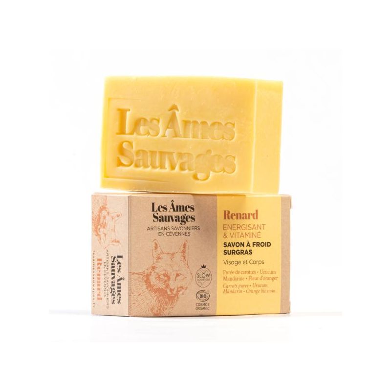 Savon bio Renard saponifié à froid - Savonnerie Les Âmes Sauvages
