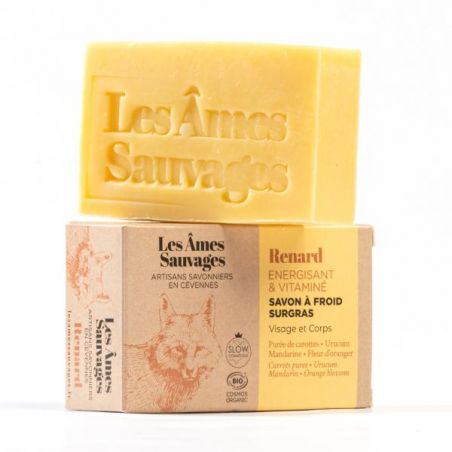 Savon bio Renard saponifié à froid - Savonnerie Les Âmes Sauvages - Les Âmes Sauvages