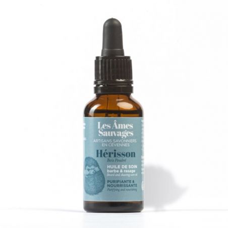 Huile à barbe bio Hérisson - Les Âmes Sauvages