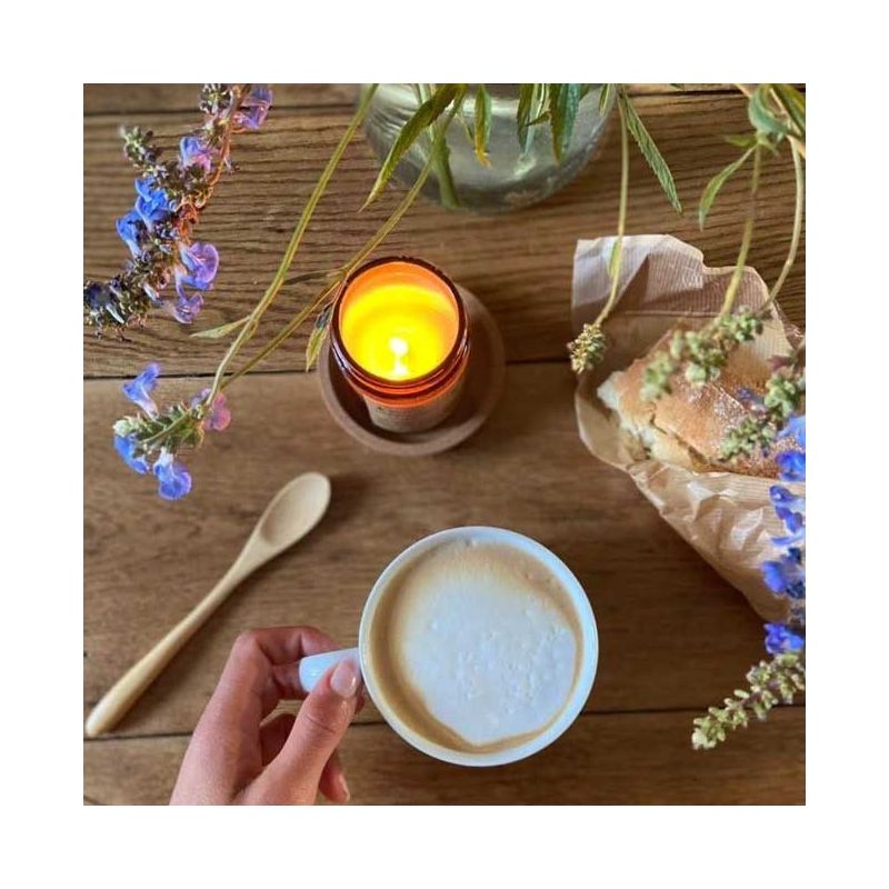 Bougie naturelle parfumée N°11 Envolée Sauvage - Fleur de Lin & Feuille de Tabac