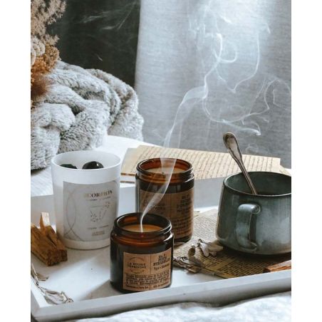 Bougie naturelle parfumée N°11 Envolée Sauvage - Fleur de Lin & Feuille de Tabac