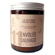 Bougie naturelle parfumée N°11 Envolée Sauvage - Fleur de Lin & Feuille de Tabac
