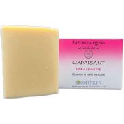 Savon bio L'Apaisant - Lait de chèvre, Géranium & Karité - 100 gr