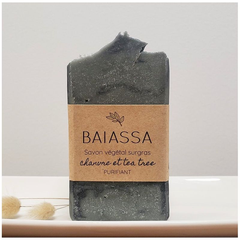 Savon artisanal surgras Purifiant au chanvre & tea tree - 100gr