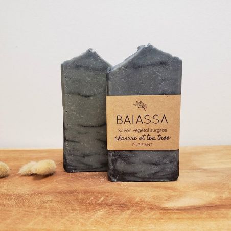 Savon artisanal surgras Purifiant au chanvre & tea tree - 100gr