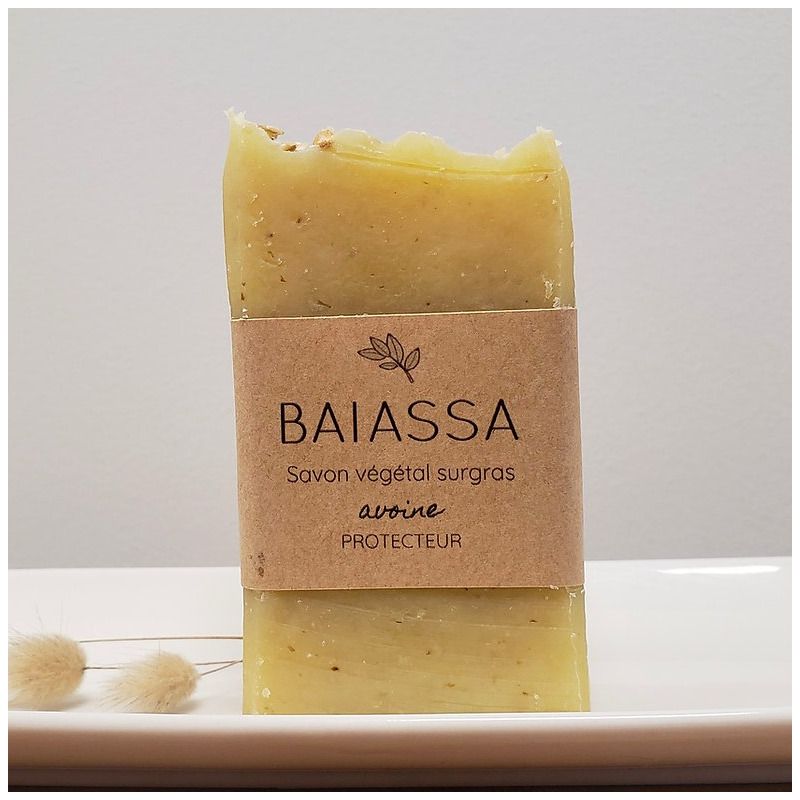 Savon artisanal surgras Protecteur au lait d'avoine - 100gr - Baïassa