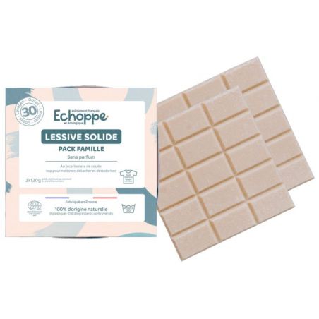 Tablettes de lessive solide Sans Parfum 30 Lavages - Echoppe