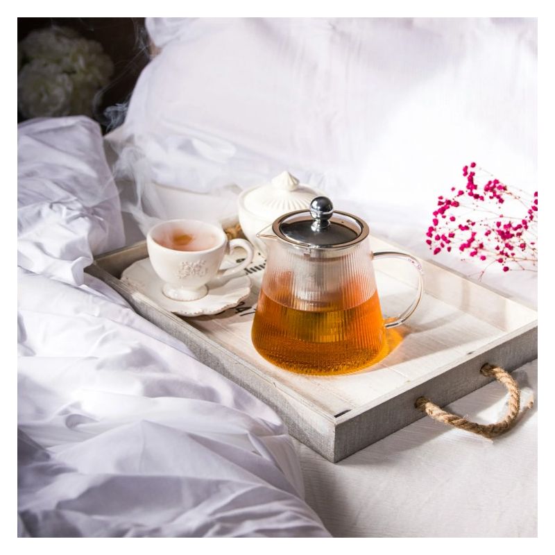 Théière en verre transparente Derjeeling - 1,2 L