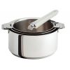 Set de 3 casseroles inox CRISTEL MUTINE avec poignée amovible BLANCHE