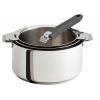 Set de 3 casseroles inox CRISTEL MUTINE avec poignée amovible GRISE