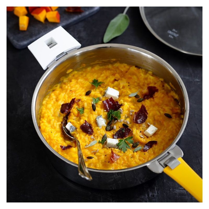 Faitout Inox Mutine à poignée amovible