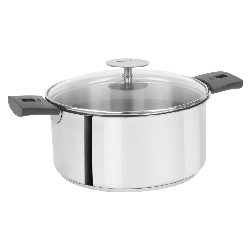 Faitout Inox Mutine à poignée amovible