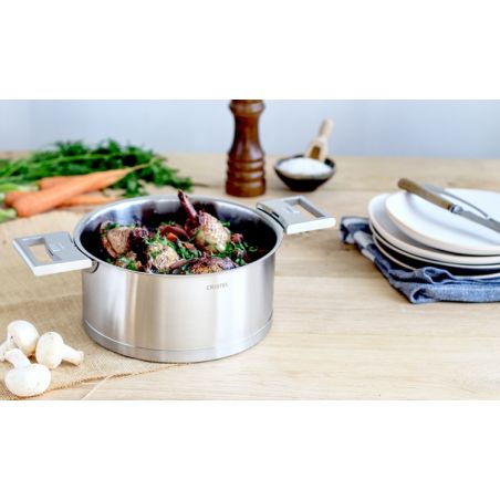 Faitout Inox Strate à poignée amovible