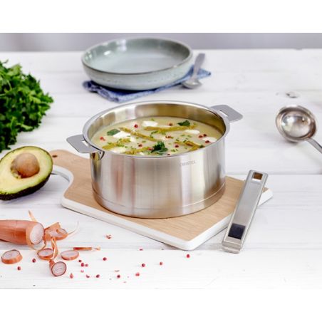 Casserole inox Strate - poignée amovible