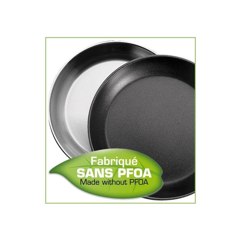 Poêle inox avec anti-adhésif Exceliss+ Mutine