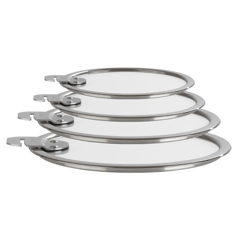Set de 4 couvercles plats en verre - Strate