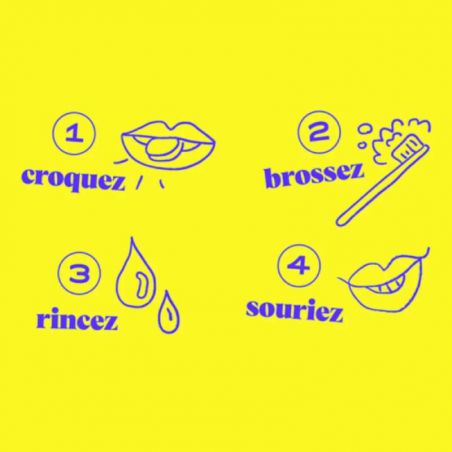 Dentifrice bio à croquer menthe fraîche - flacon 100 pastilles