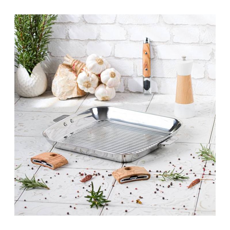 Gril inox carré Casteline amovible