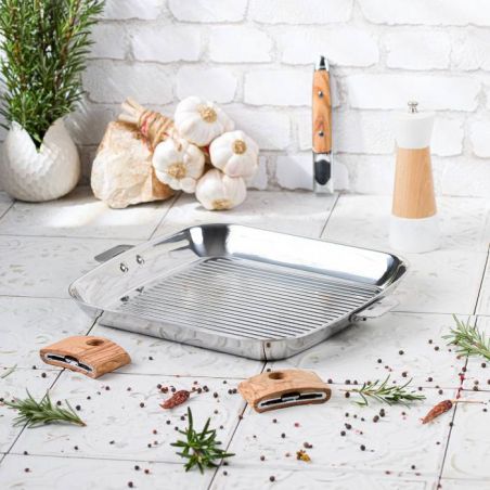 Gril inox carré Casteline amovible