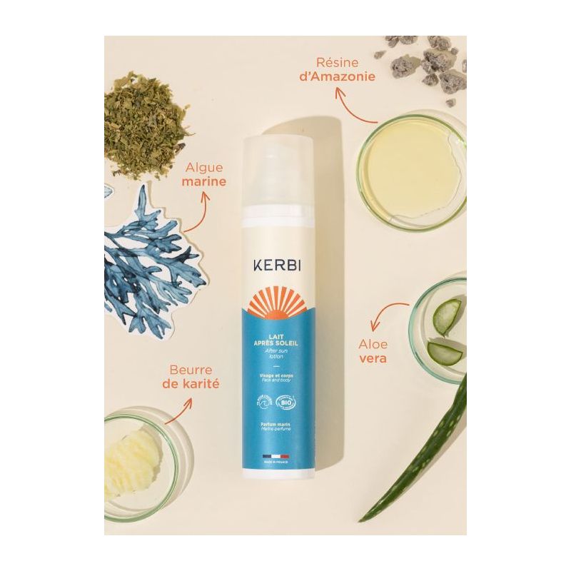 Lait après soleil Bio - 100 ml - KERBI