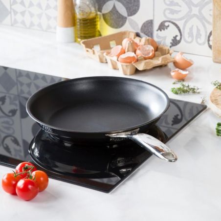 Poêle inox anti-adhésive Castel'Pro poignée fixe