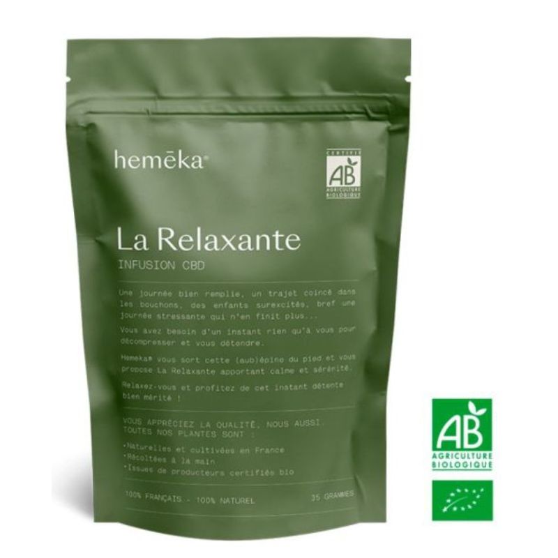 Infusion Chanvre CBD La Relaxante - HEMEKA