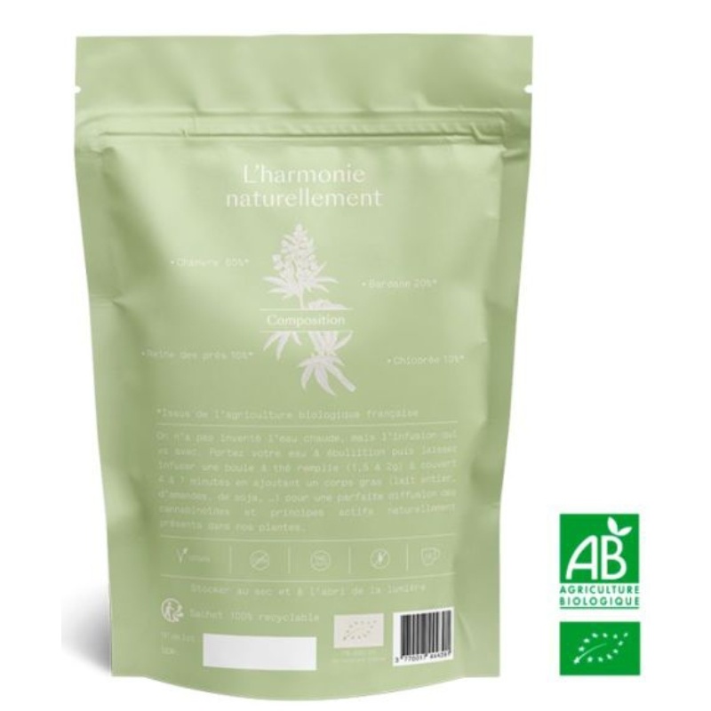 Infusion Chanvre CBD La Détox - 35 gr Heméka