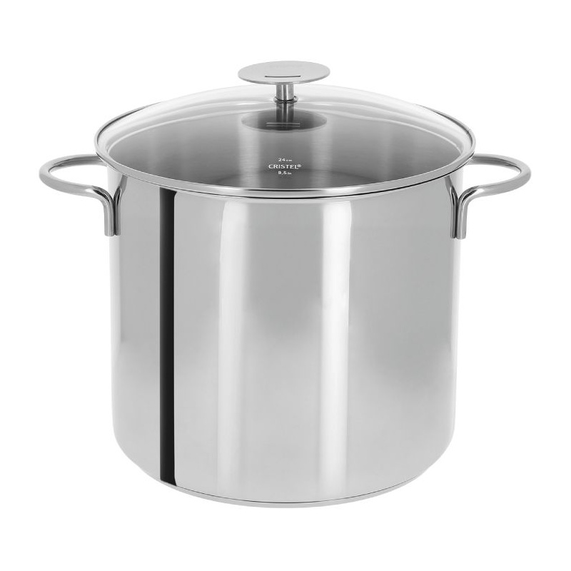 Marmite inox Mutine fixe avec couvercle Cristel