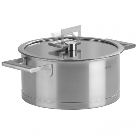 Faitout inox Strate fixe avec couvercle Cristel