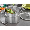 Faitout inox Strate fixe avec couvercle Cristel