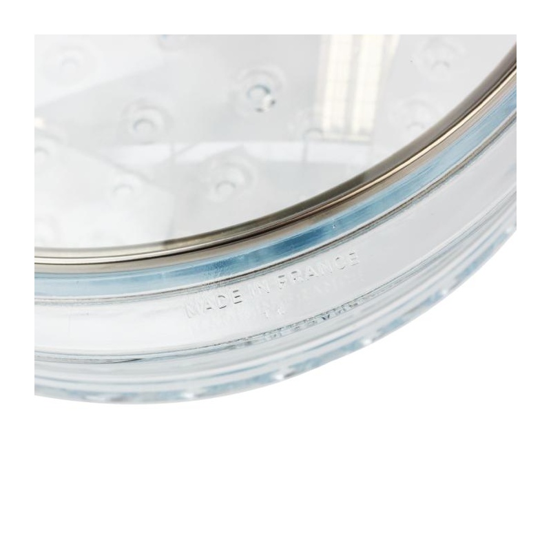 Cuit-vapeur en verre avec couvercle Cristel