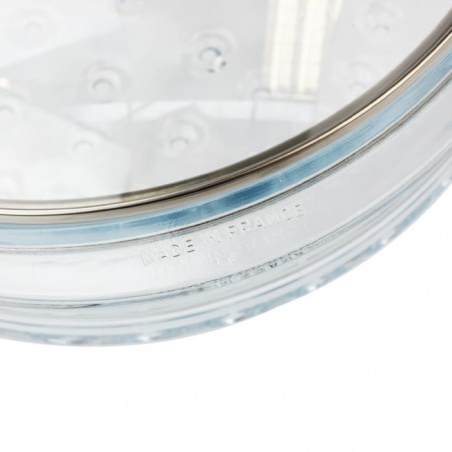Cuit-vapeur en verre avec couvercle Cristel