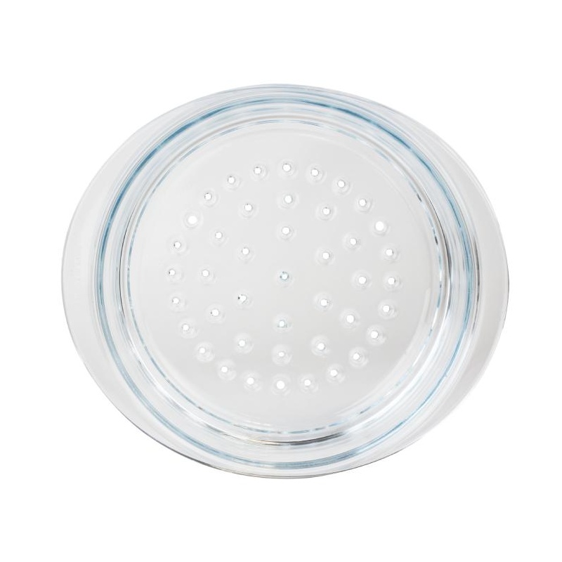 Cuit-vapeur en verre avec couvercle Cristel