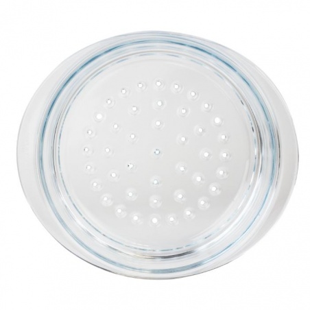 Cuit-vapeur en verre avec couvercle Cristel