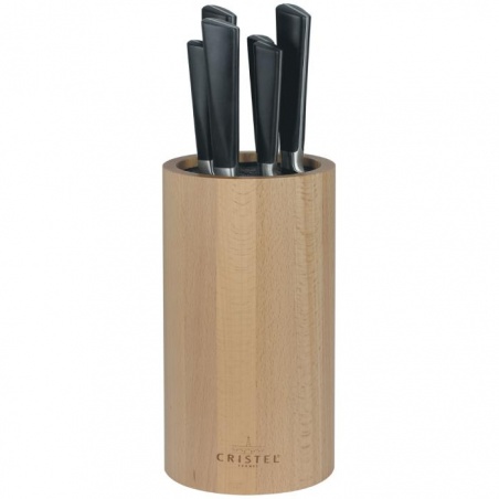 Bloc à couteaux en bois Ø 12 cm by Marttiini Cristel