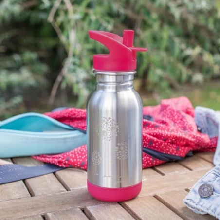 Gourde enfant inox Loopy Oiseaux 400 ml Gaspajoe