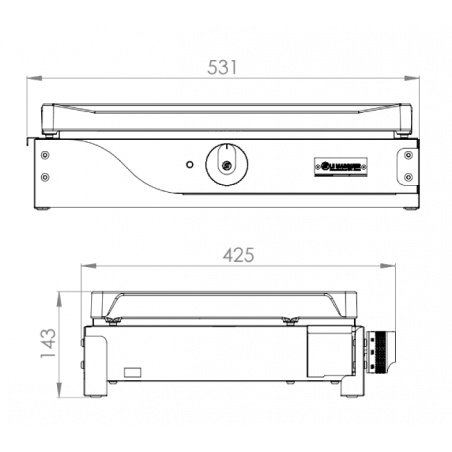 Plancha électrique LA PETITE FRANCAISE 150 Duo Le Marquier