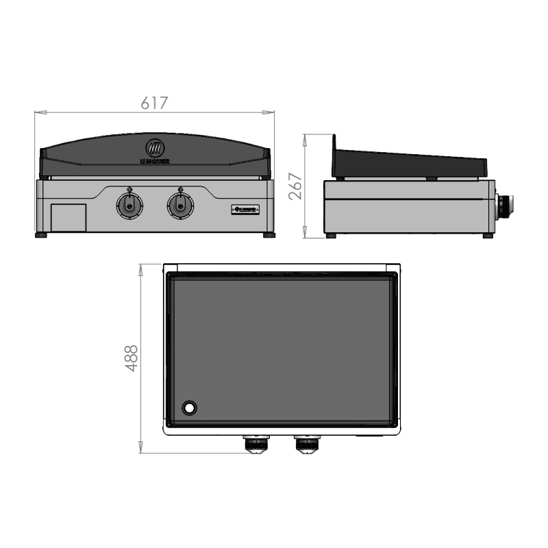 Plancha électrique Allure 260 Inox Le Marquier