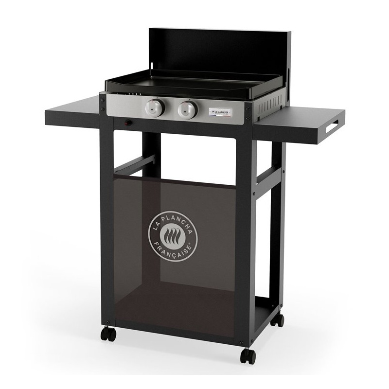 Plancha gaz LE MARQUIER La Plancha Française 250 sur chariot (Duo Edition)