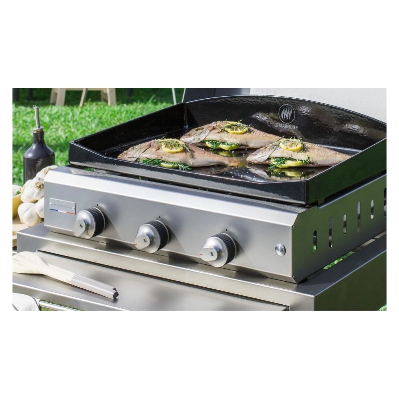 Plancha gaz Amalia 375 Inox Le Marquier
