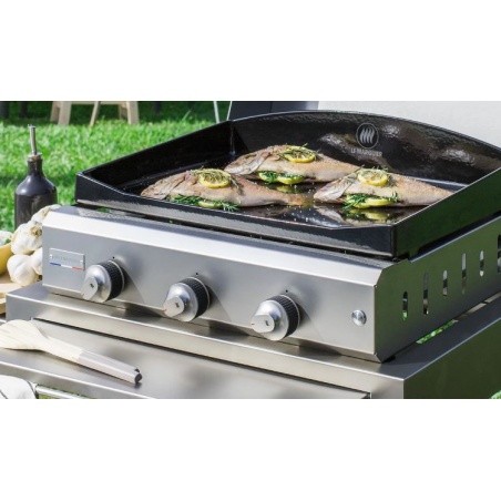 Plancha gaz Amalia 375 Inox Le Marquier