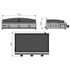 Plancha gaz Amalia 375 Inox Le Marquier