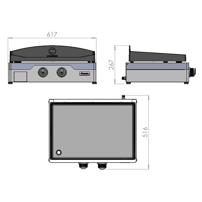 Plancha gaz Allure 260 Duo Le Marquier