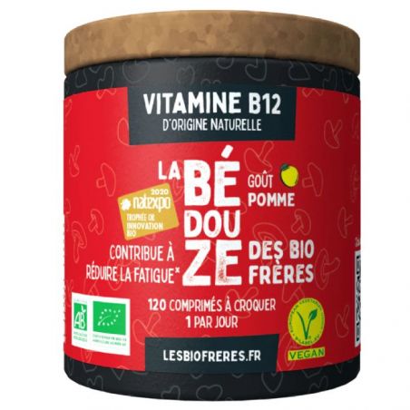 Vitamine B12 bio goût Pomme - 120 comprimés à croquer - Les Bio Frères