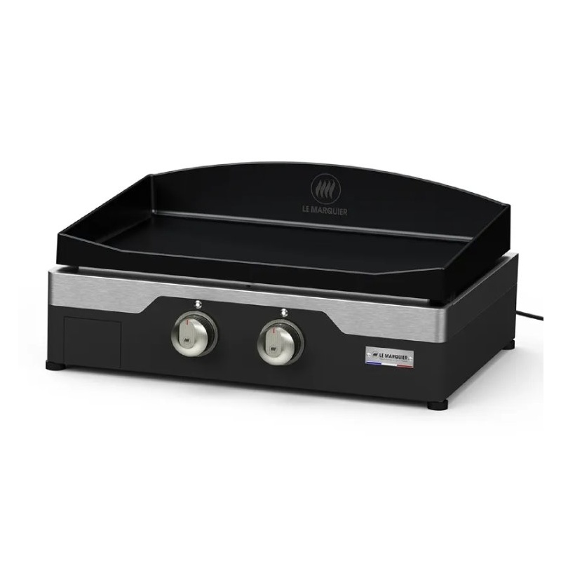 Plancha électrique Allure 260 Duo Edition sur desserte Le Marquier