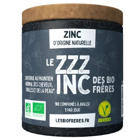 Zinc bio - 90 comprimés - Les Bio Frères